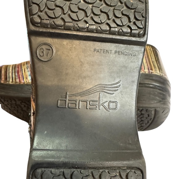 Dansko Women’s Multicolor Patent Leather Professional Clogs Size 37 (US 6.5-7) - Picture 8 of 10